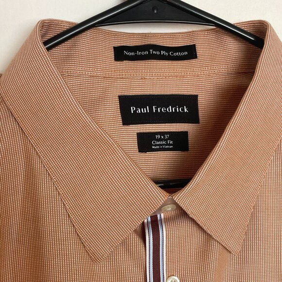 Paul Fredrick Classic Fit Non‑Iron Dress Shirt (19x37) - Picture 5 of 6